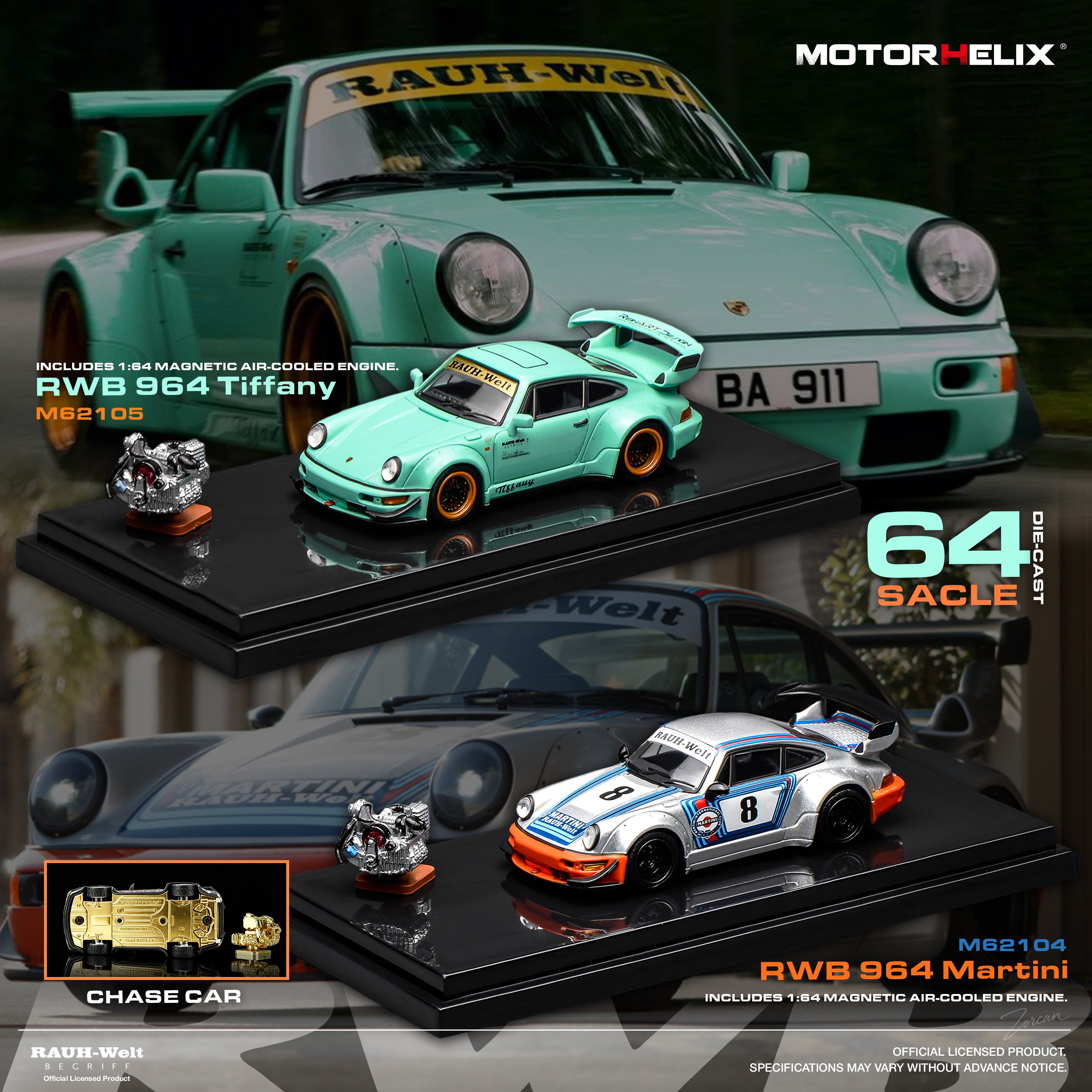 MotorHelix RWB 964 Tiffany 1:64 – Kai's Kollectibles