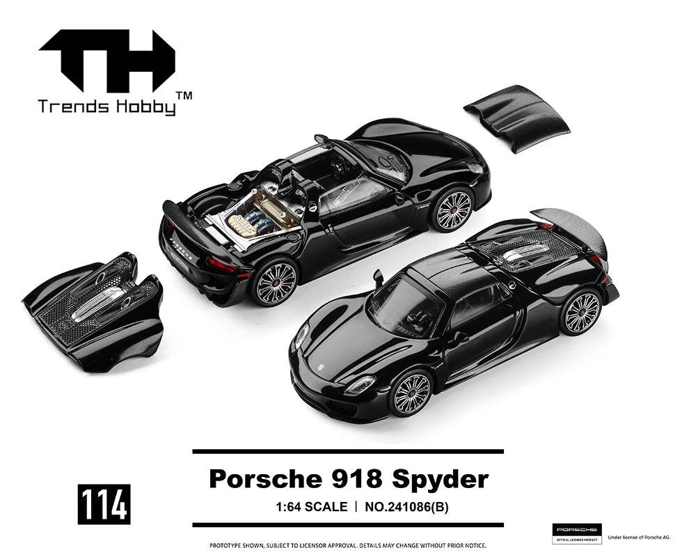 Trends Hobby Porsche 918 Spyder Black 1:64 – Kai's Kollectibles