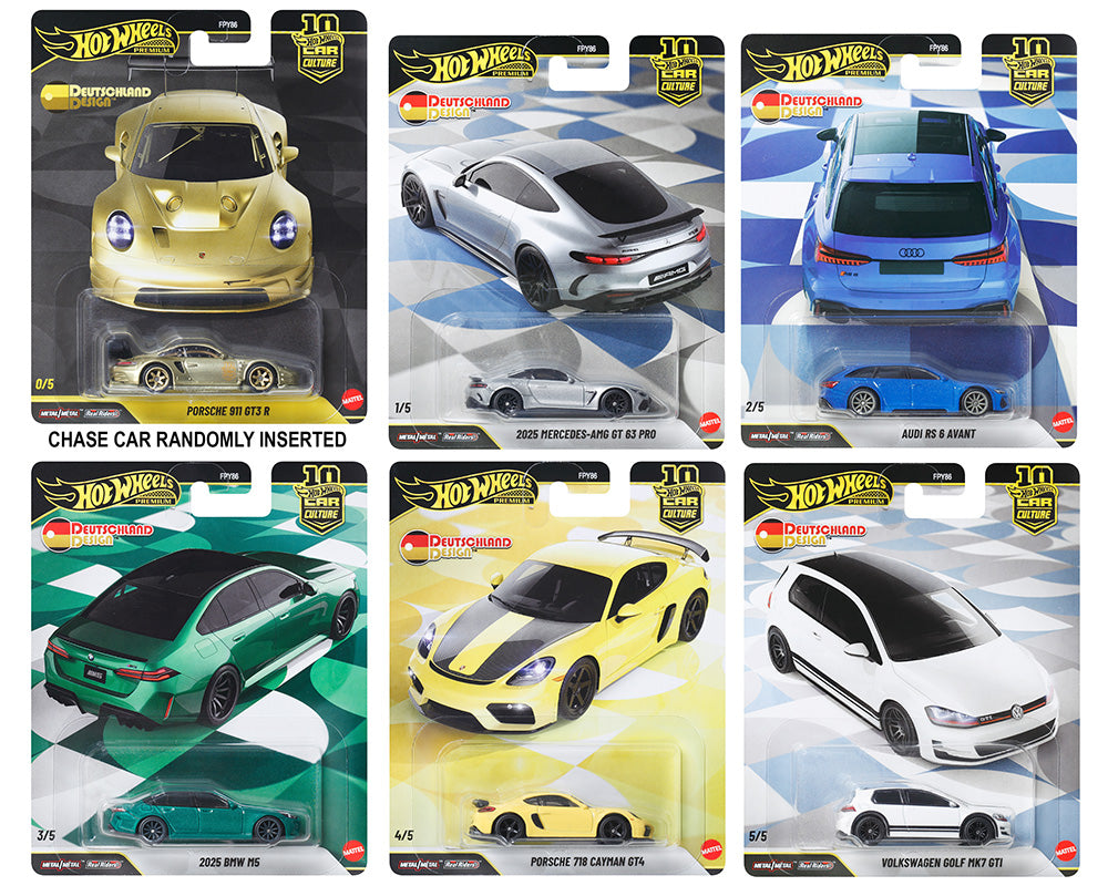 Hot Wheels Deutschland Design 2026 W Case Car Culture Set – Kai's
