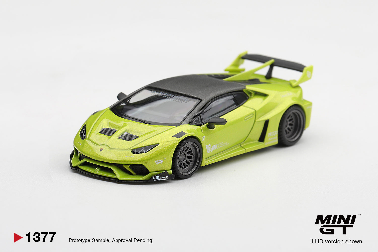 Mini GT Lamborghini Huracán LB☆WORKS Lime Metallic MGT01377-BL